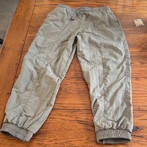Light Olive Drawstring Jogger Pants - Women
